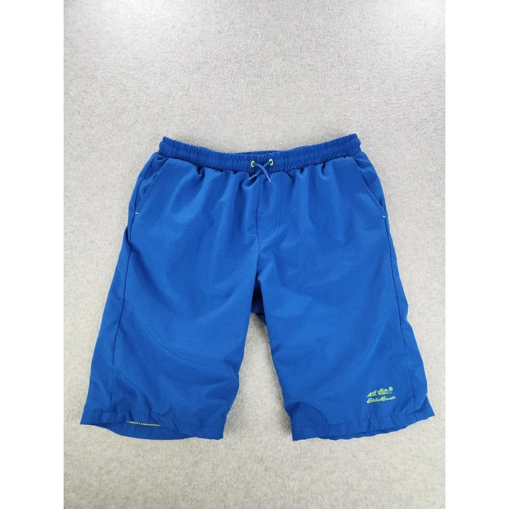 Eddie Bauer Boys Hybrid‎ Blue Shorts Swimming Shorts Size XL (18/20) Mens Small